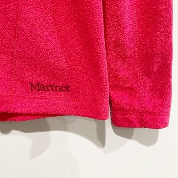MARMOT 1/4 Zip Fleece Pullover Pink Size Small - Picture 4 of 11